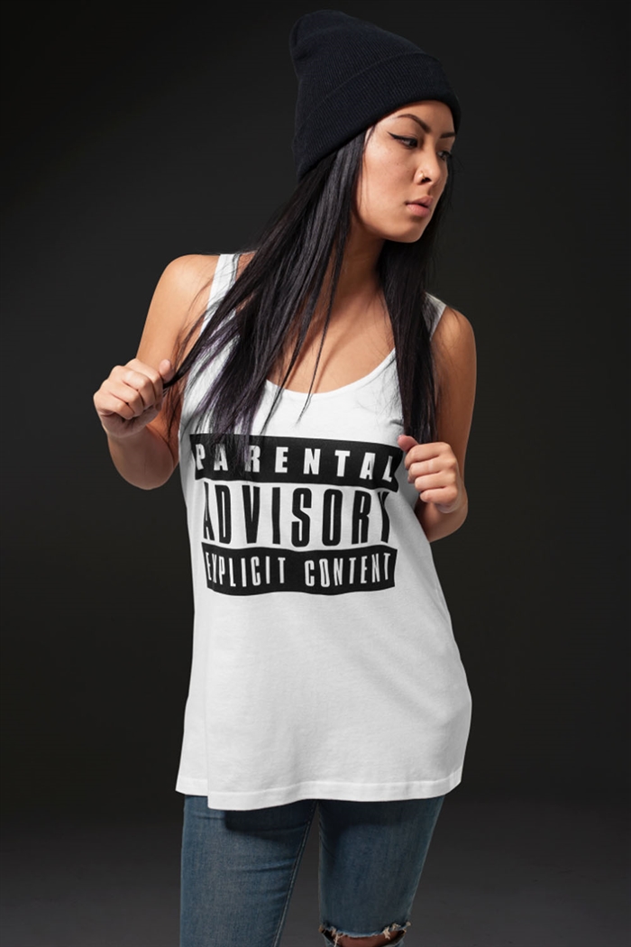 Ladies Parental Advisory Tanktop