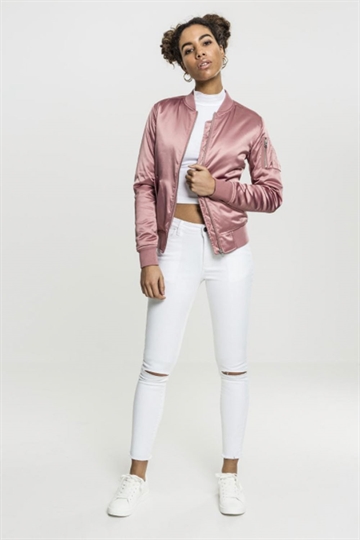 Ladies Satin Bomber Jakke