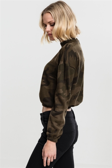 Ladies Camo Turtleneck Crew