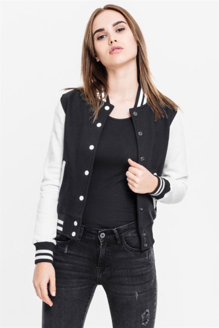 Ladies 2-tone College Sweatjacket