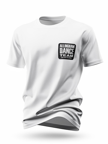 Allingham T-Shirt Hvid m. Sort 4-kant Logo