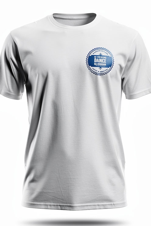 T-Shirt med blåt Løve logo